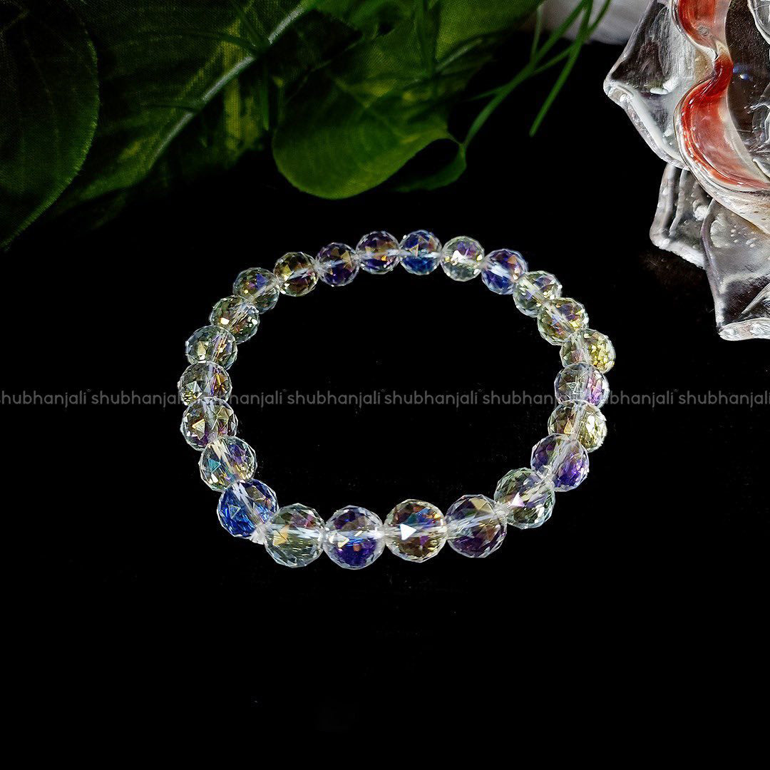 Aura Quartz Faceted Bracelet