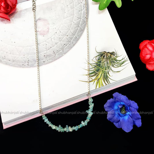 Blue Apatite Choker Necklace