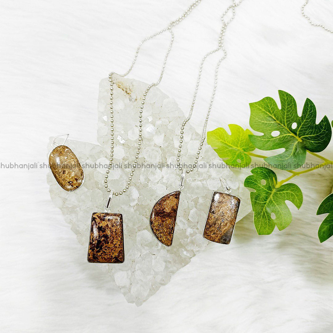 Bronzite Pendant