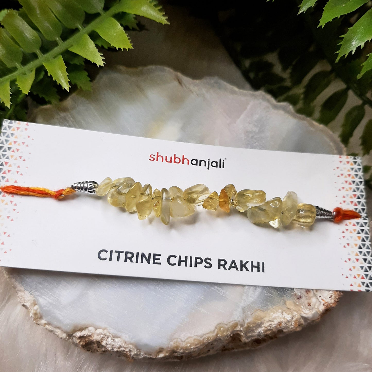 Citrine Chips Rakhi