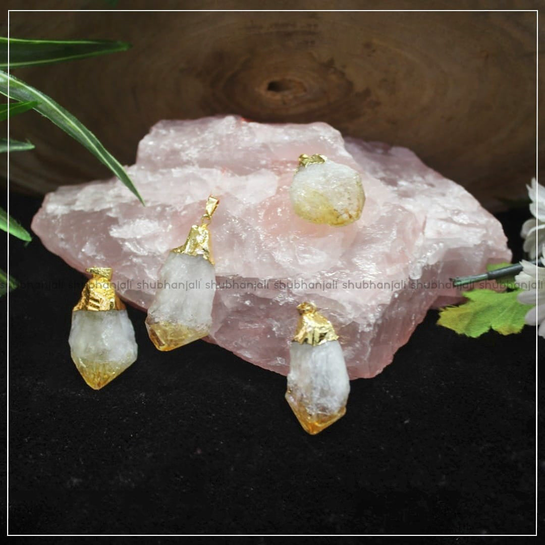 Citrine Raw Pendant