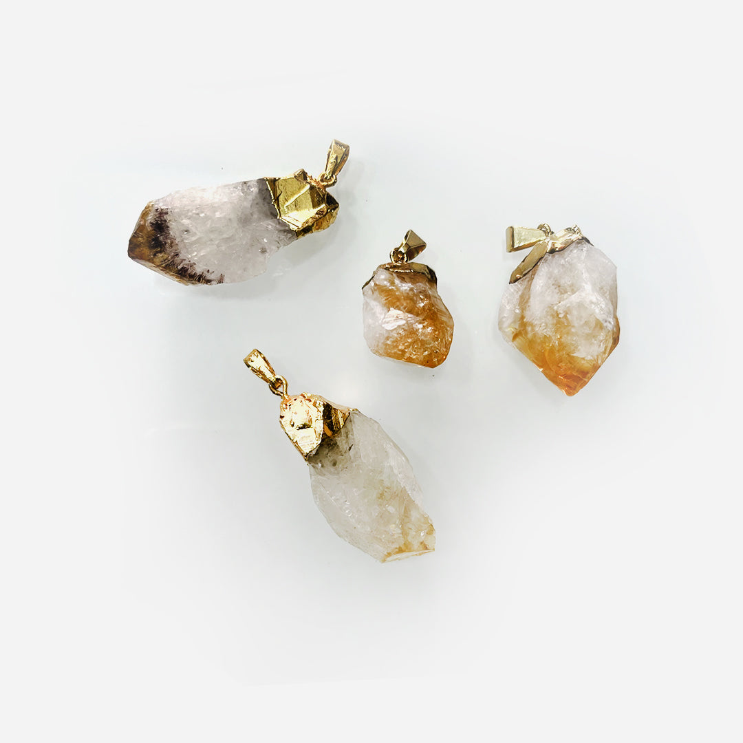 Citrine Raw Pendant