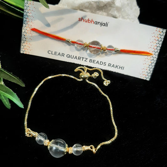 Clear Quartz Rakhi