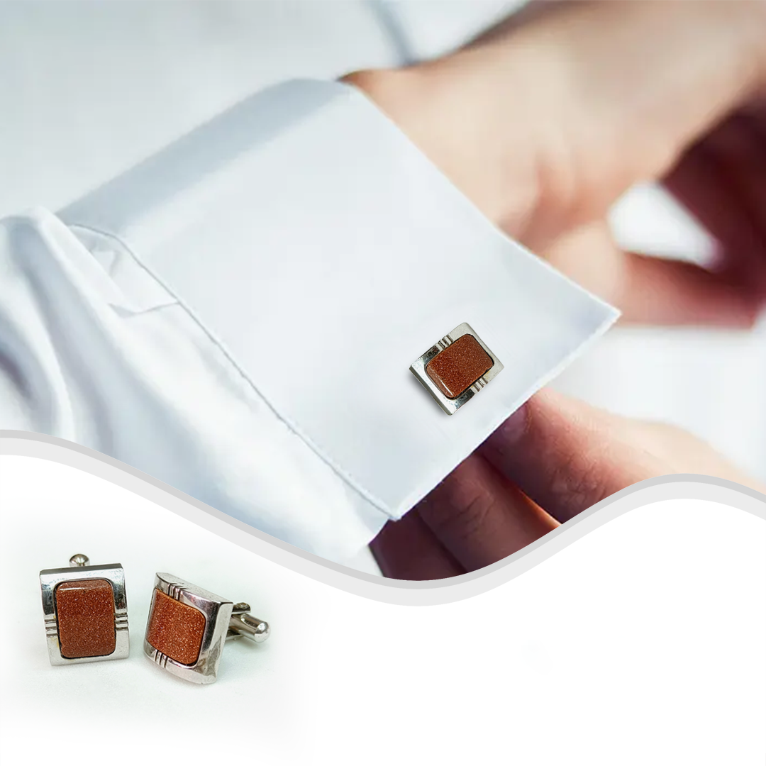 Gold Stone Cufflinks