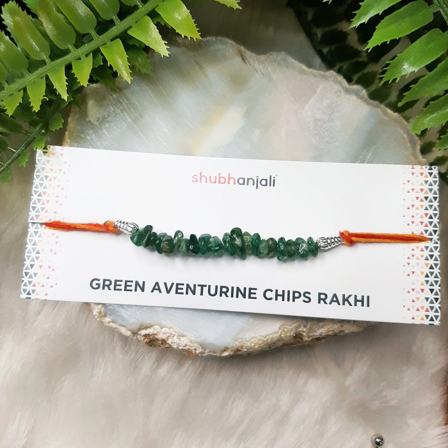 Green Aventurine Chips Rakhi