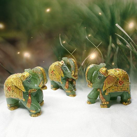 Green Aventurine Elephant