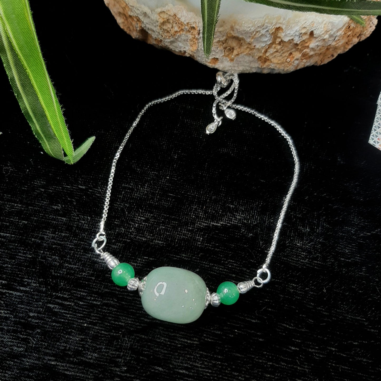 Green Aventurine Tumble Rakhi