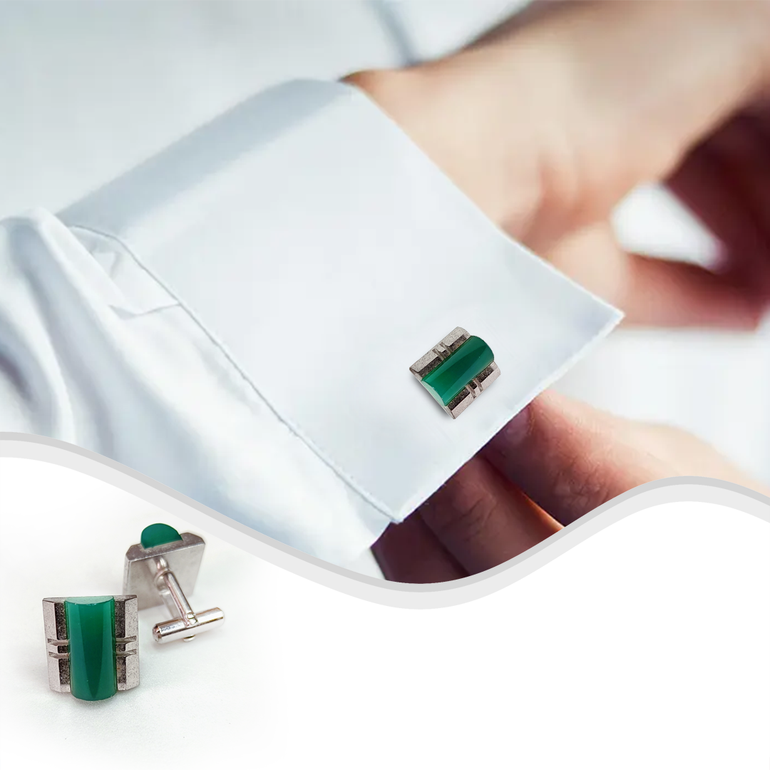 Green Onyx Cufflinks