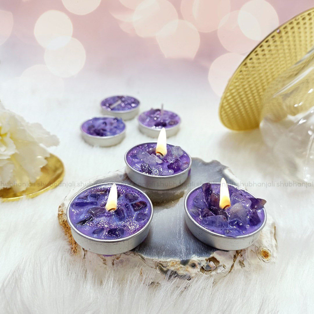 Crystal Candles (Pack of 6)