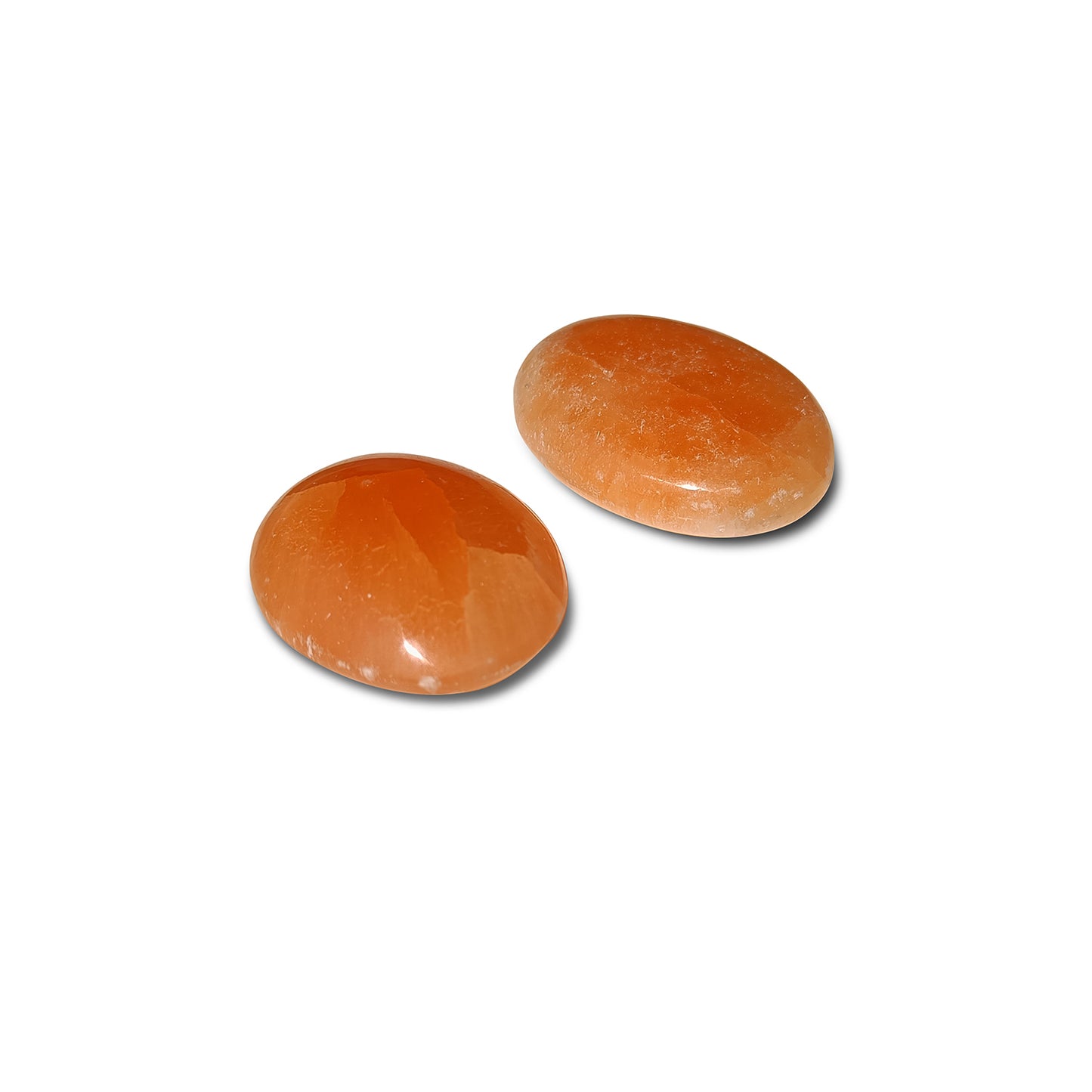 Orange Selenite Palm Stone