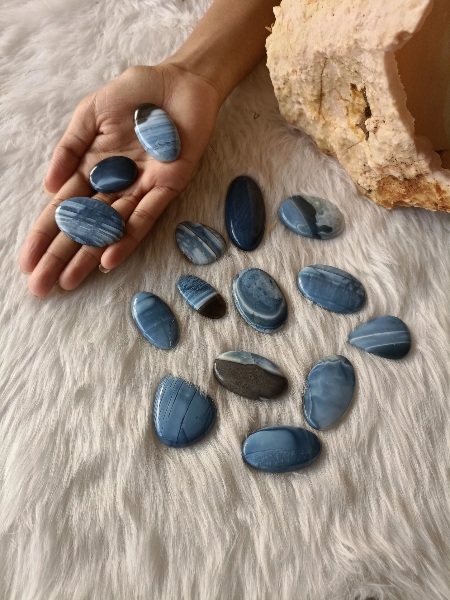 Blue Opal Cabochons