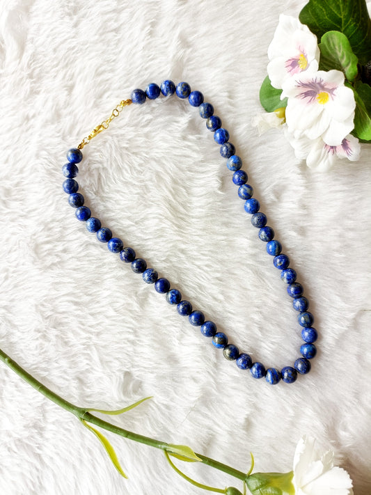 10mm Lapis Lazuli Crystal Necklace