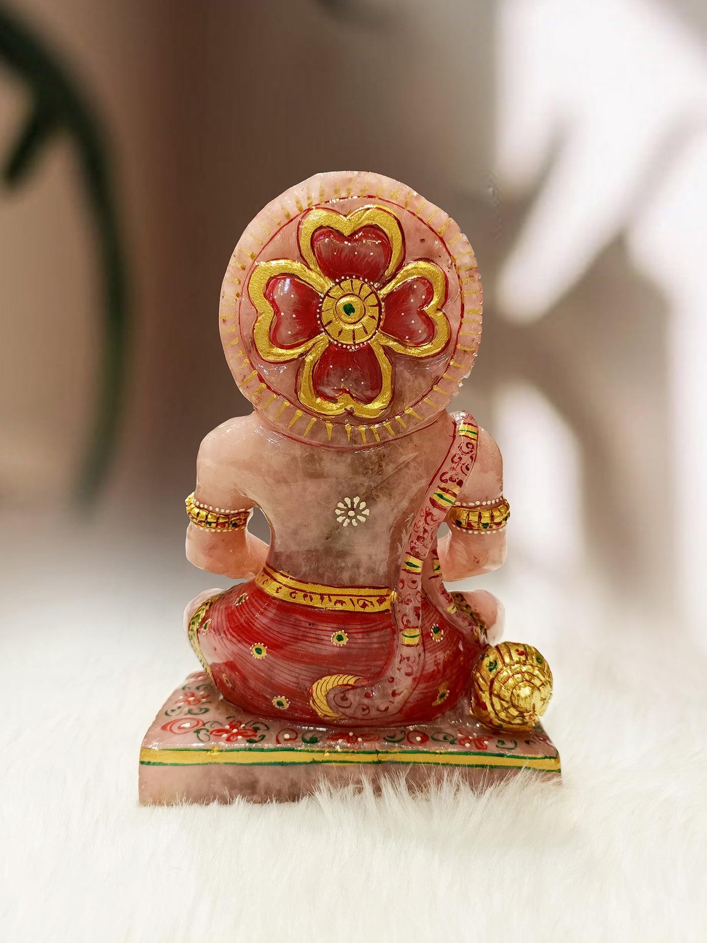 Rose Quartz Hanuman Ji Idol