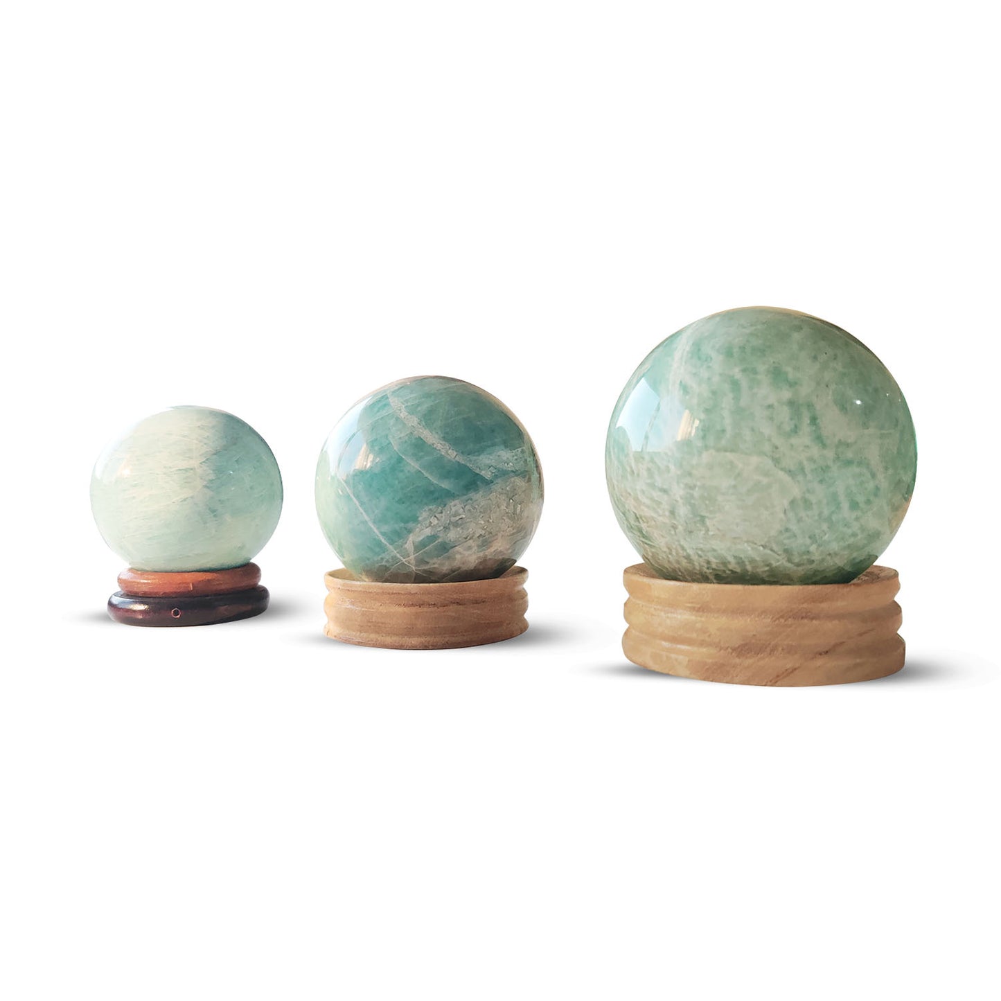 Amazonite Natural Crystal Balls