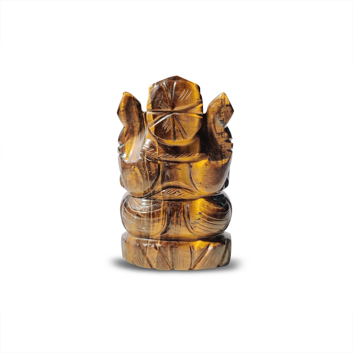 Tiger's Eye Ganesha Idol