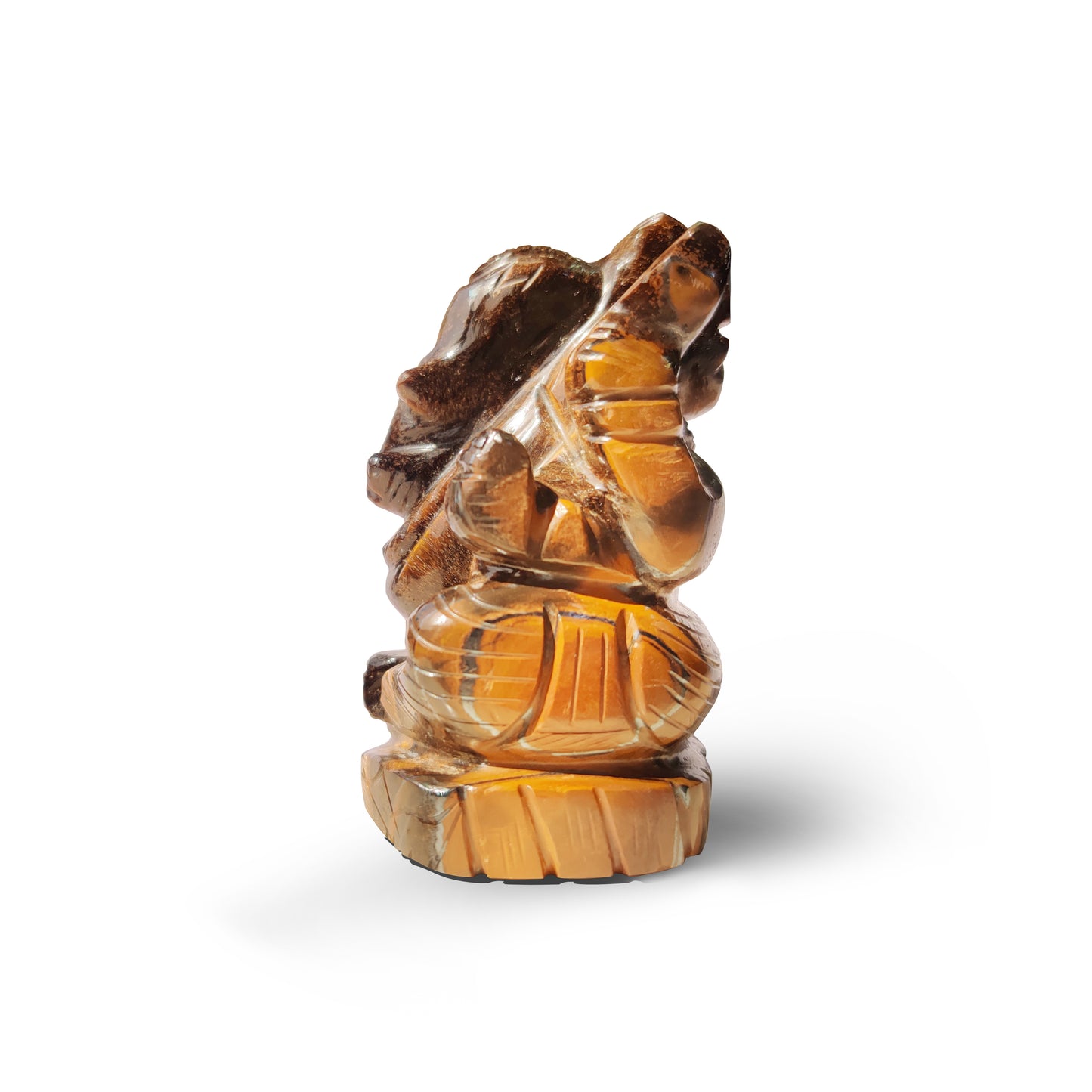 Tiger's Eye Ganesha Idol