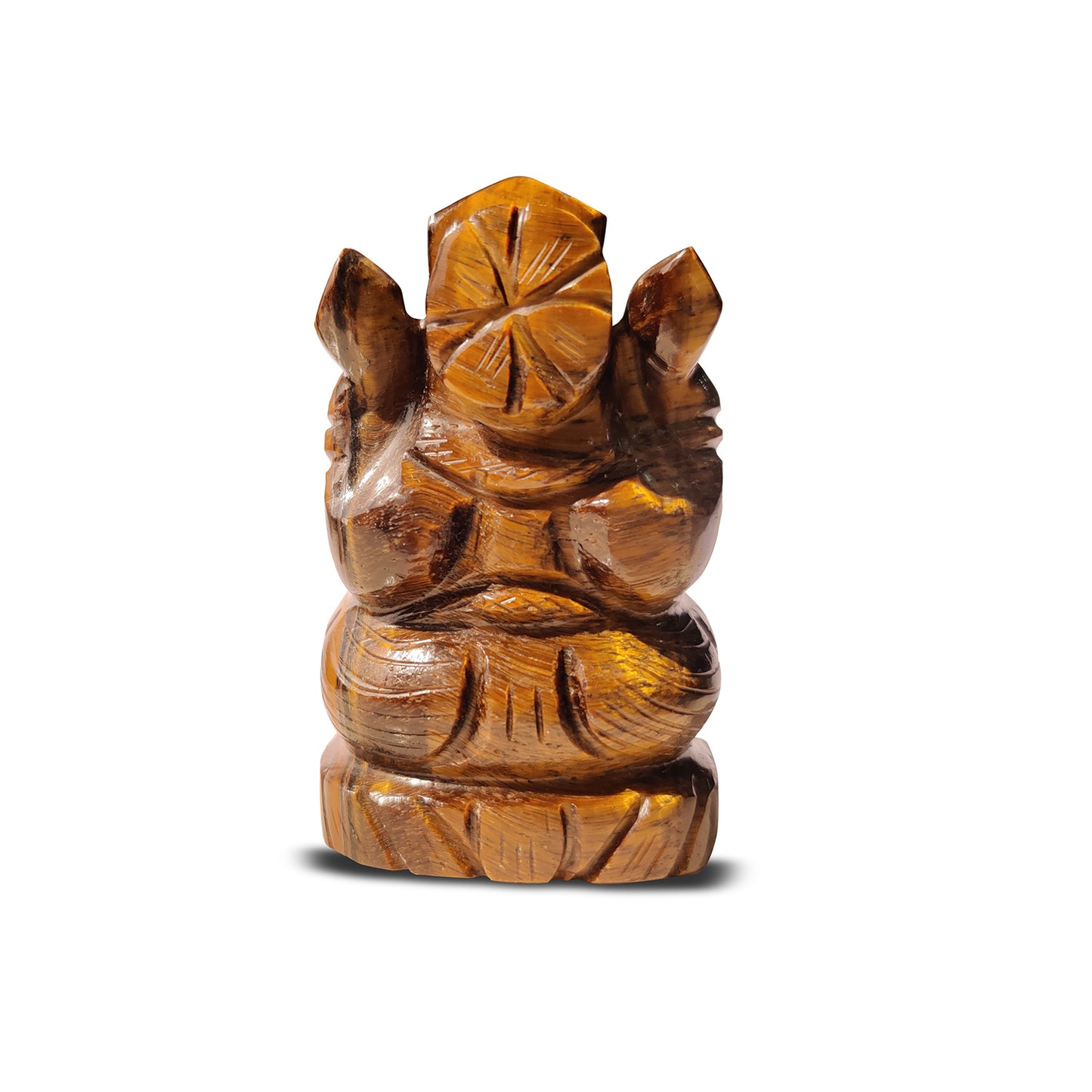 Tiger's Eye Ganesha Idol