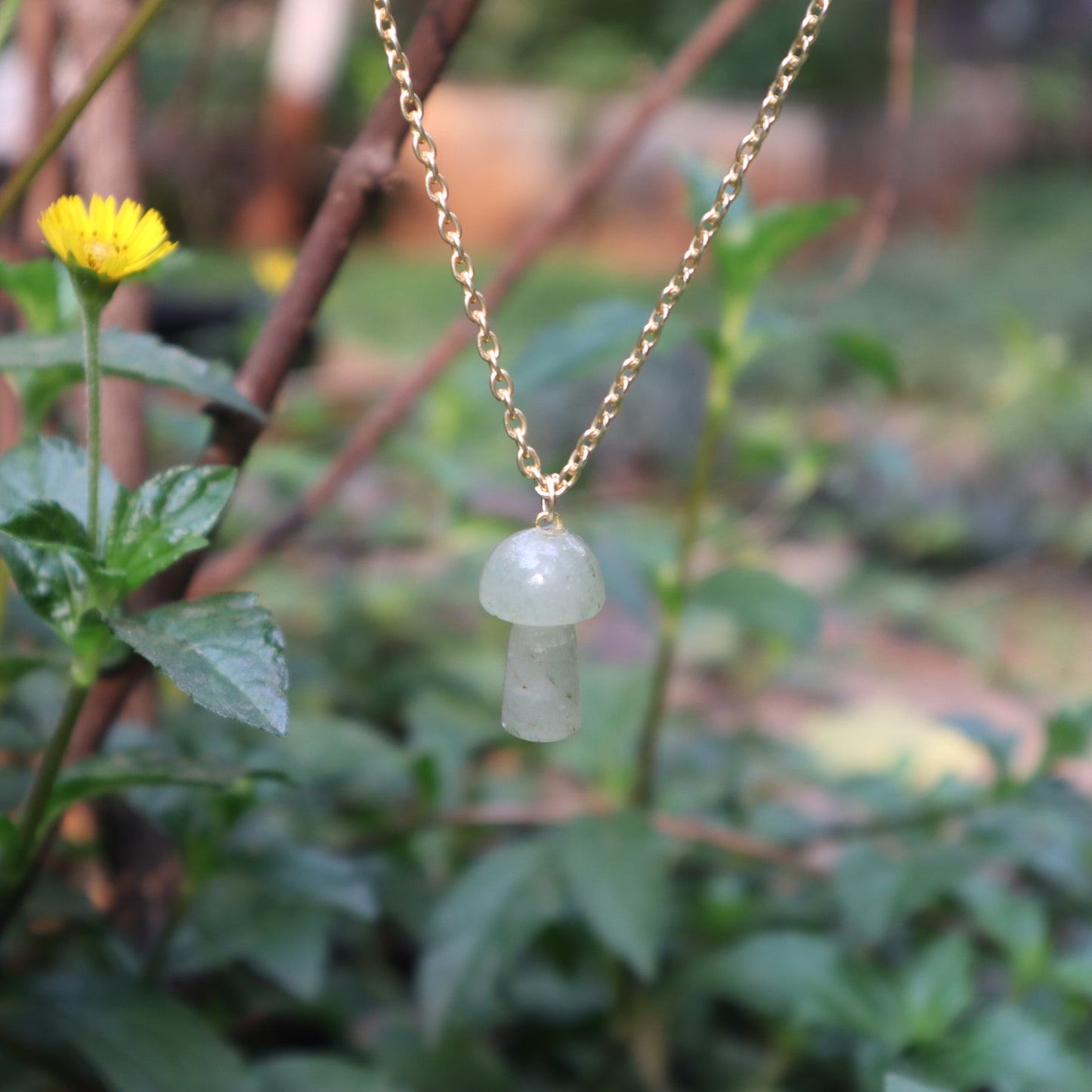 Crystal Mushroom Pendant