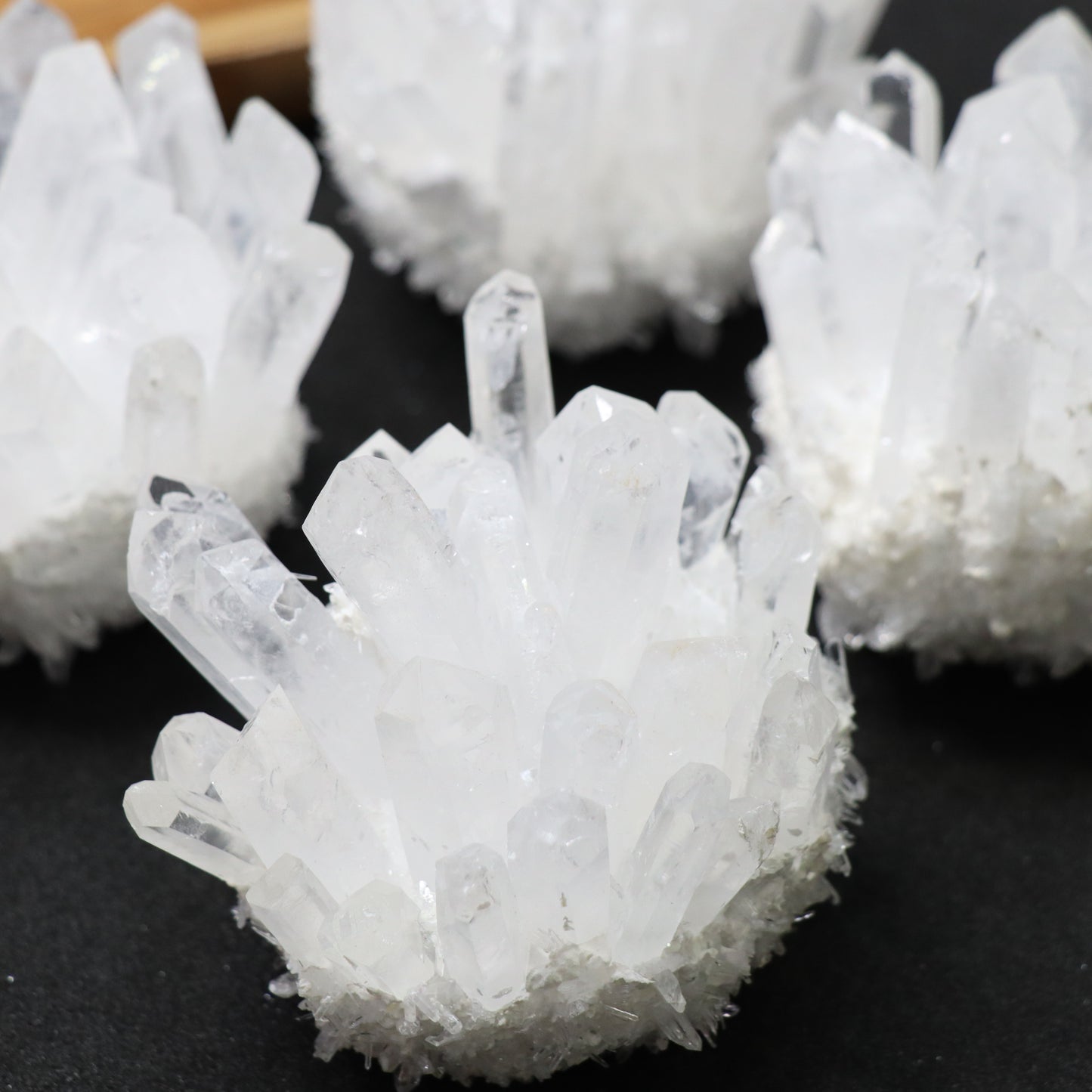 Clear Quartz Point Cluster