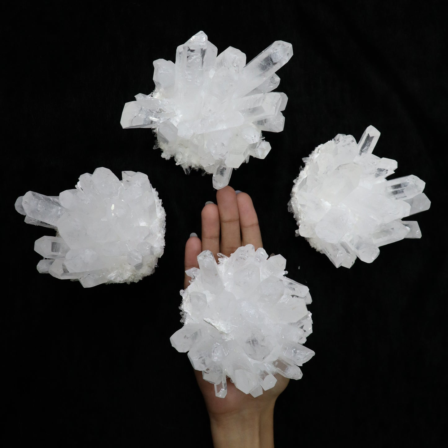 Clear Quartz Point Cluster