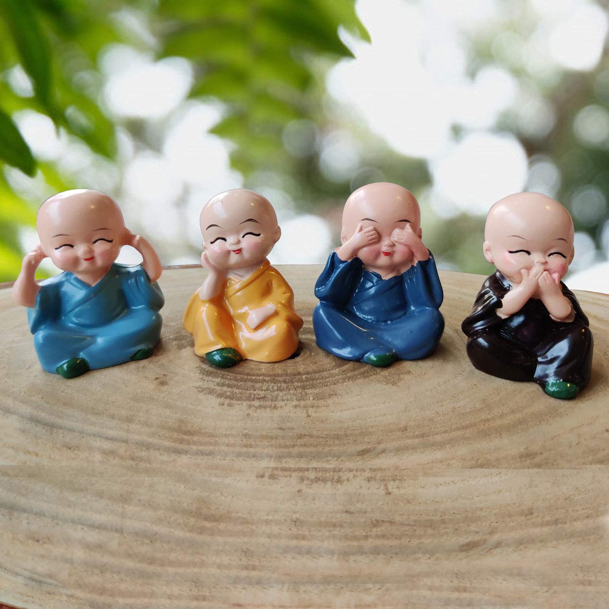 Buddha Baby Monks Statues (Set of 4)