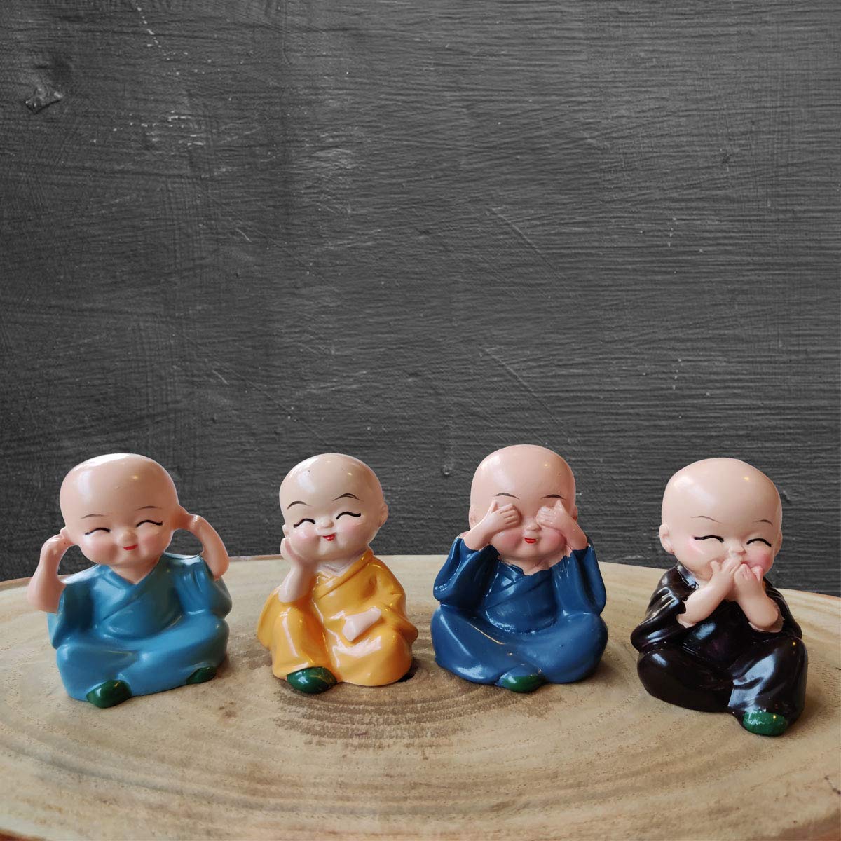 Buddha Baby Monks Statues (Set of 4)