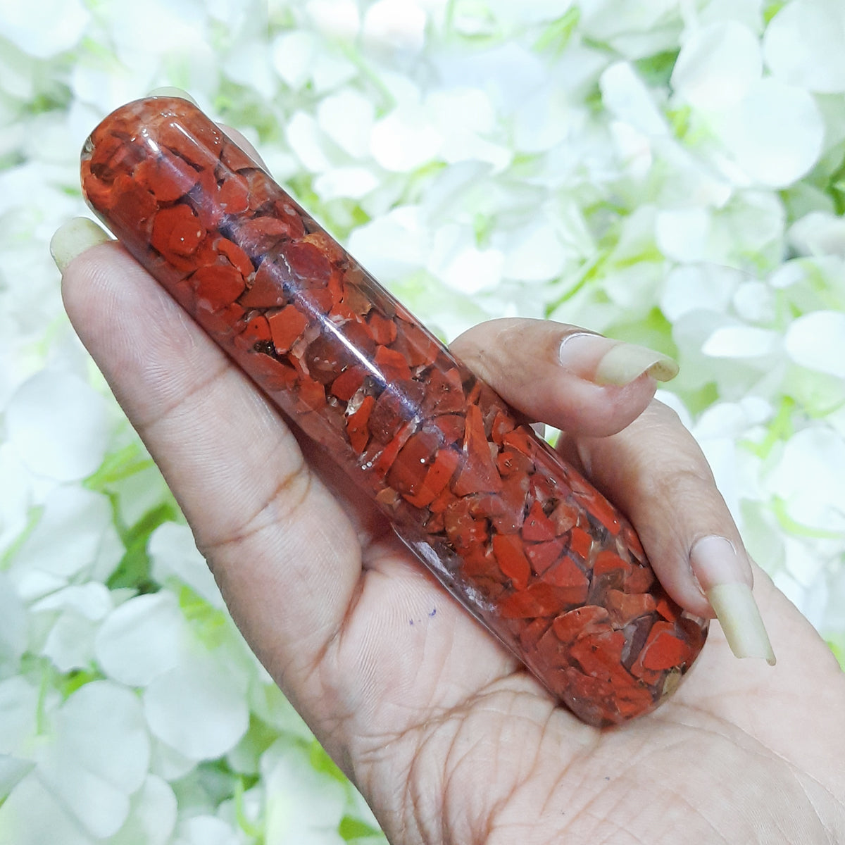 Red Jasper Orgone Wand