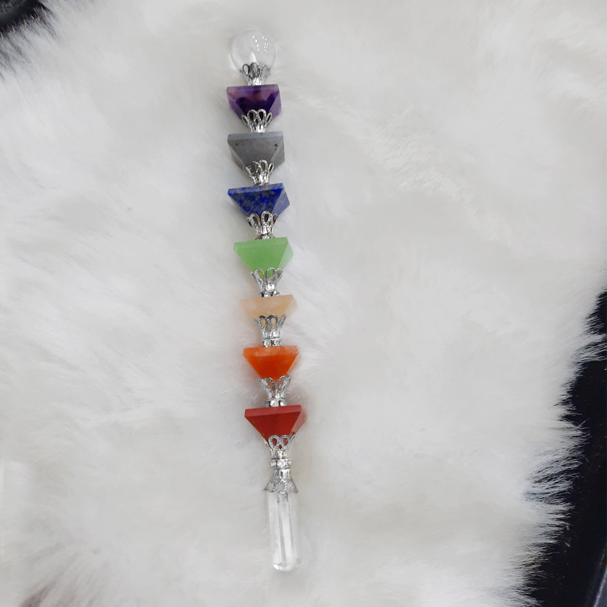 Seven Chakra Pyramid Healing Wand