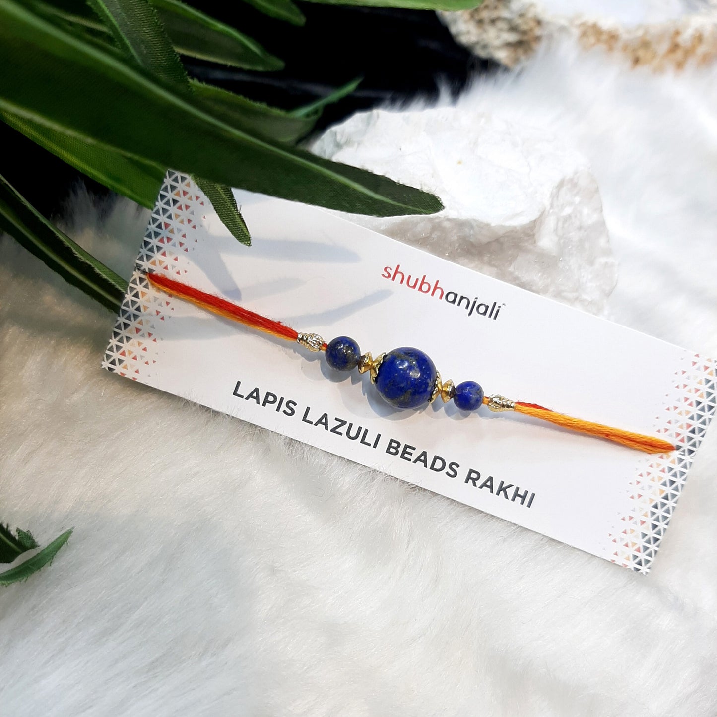 Lapis Lazuli Beads Rakhi