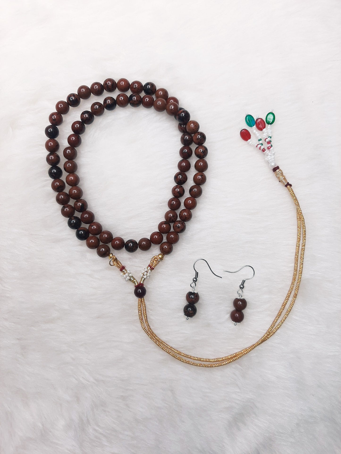 Mahogany Obsidian Necklace