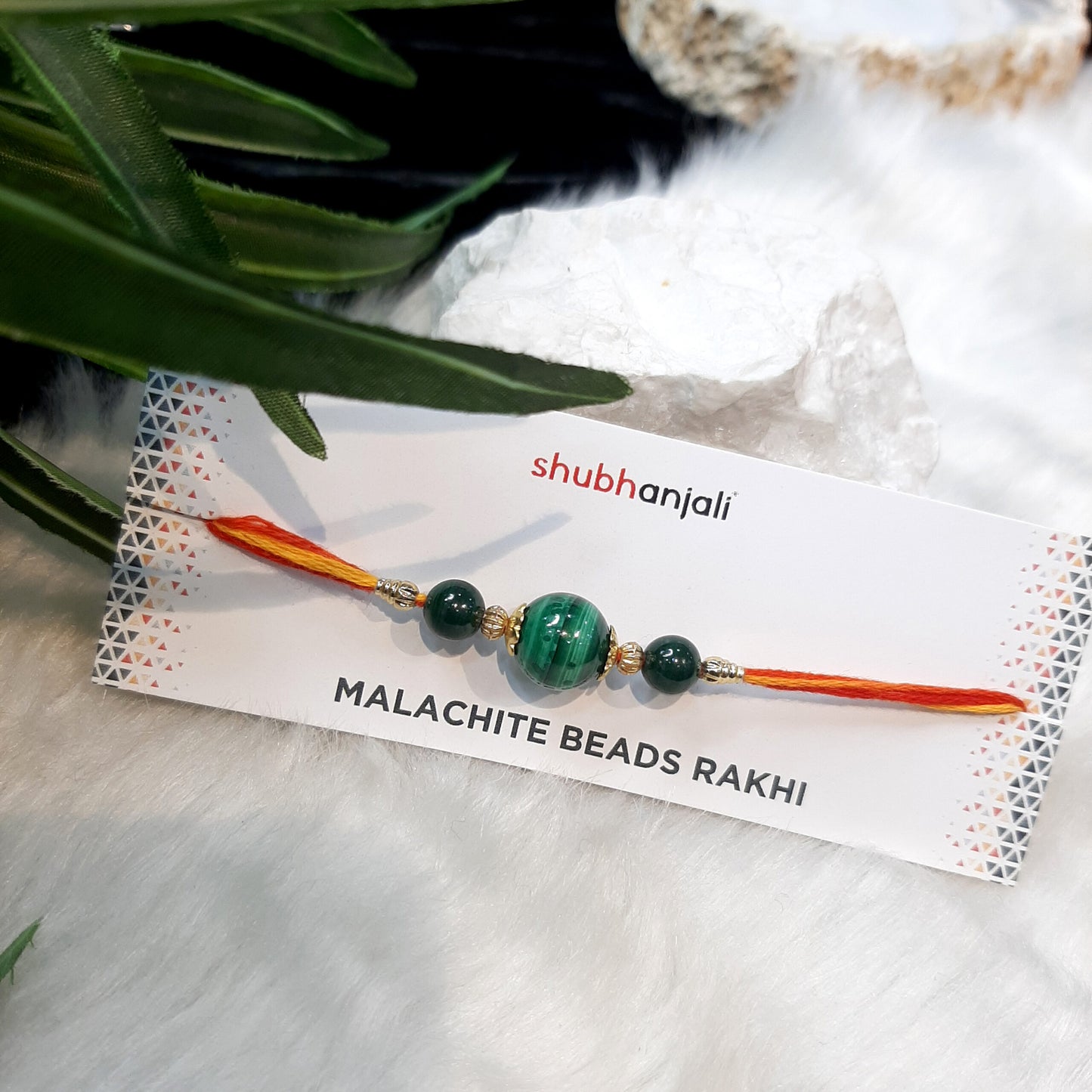 Malachite Beads Rakhi