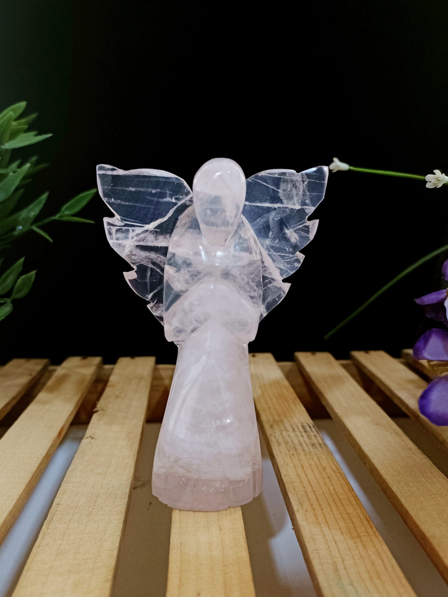 4  Inch Rose Quartz Angel