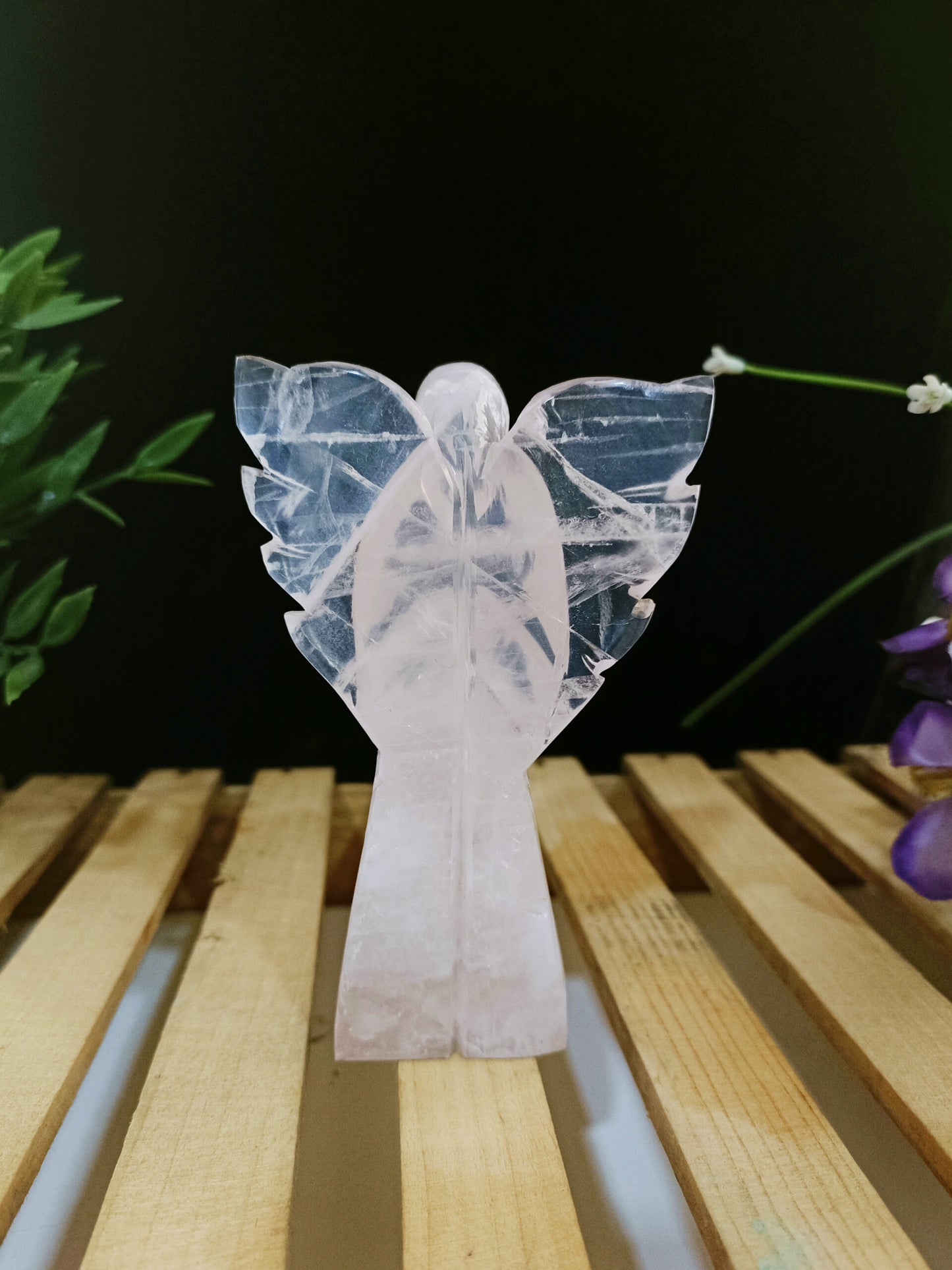 4  Inch Rose Quartz Angel