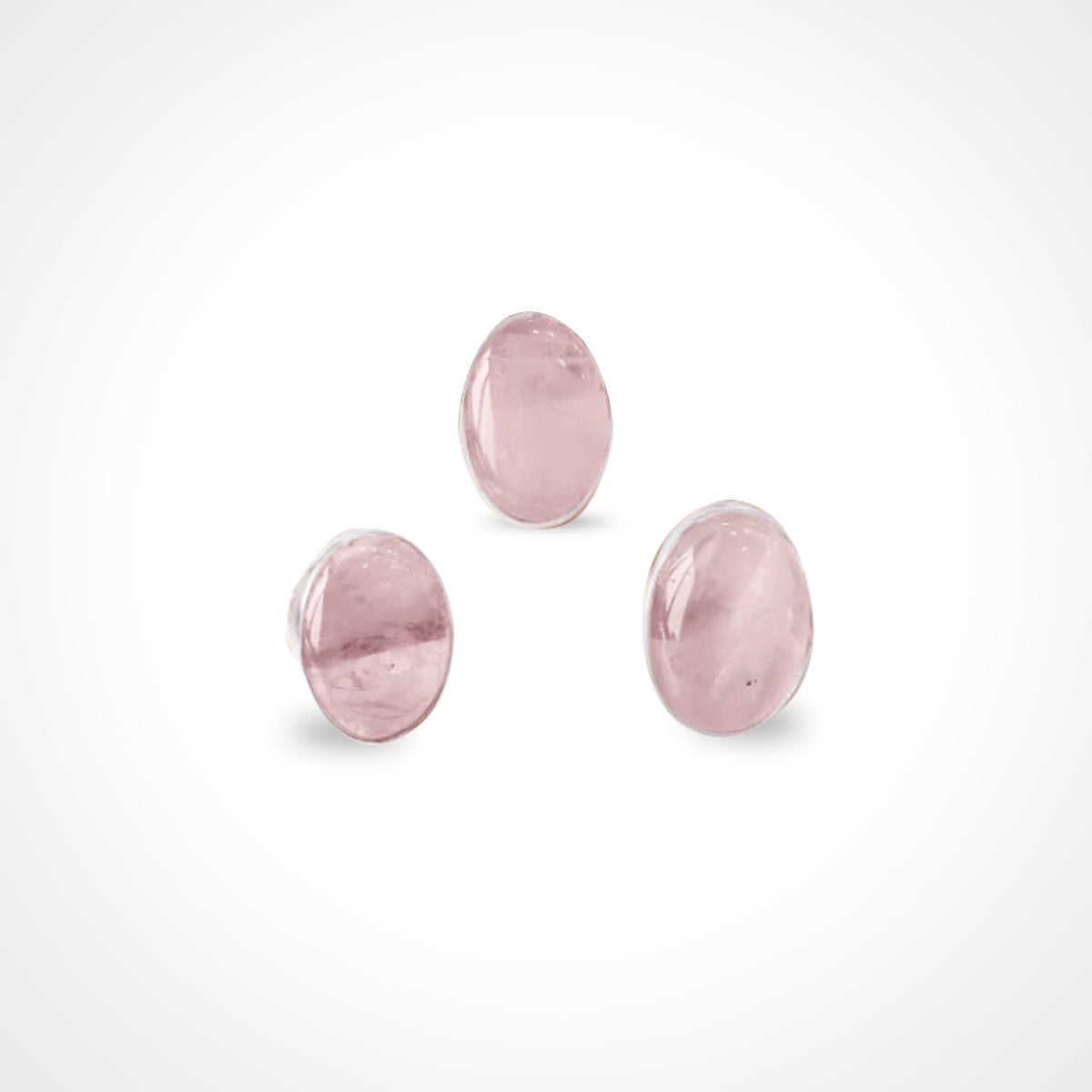 Oval & Drop Shape Rose Quartz Rings