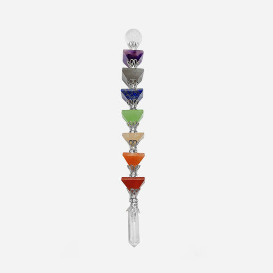 Seven Chakra Pyramid Healing Wand