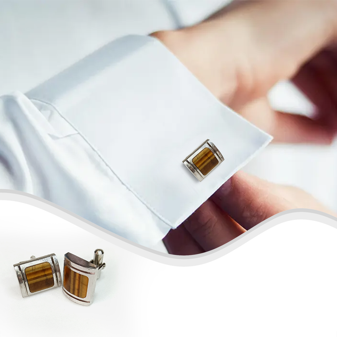 Tiger's Eye Cufflinks