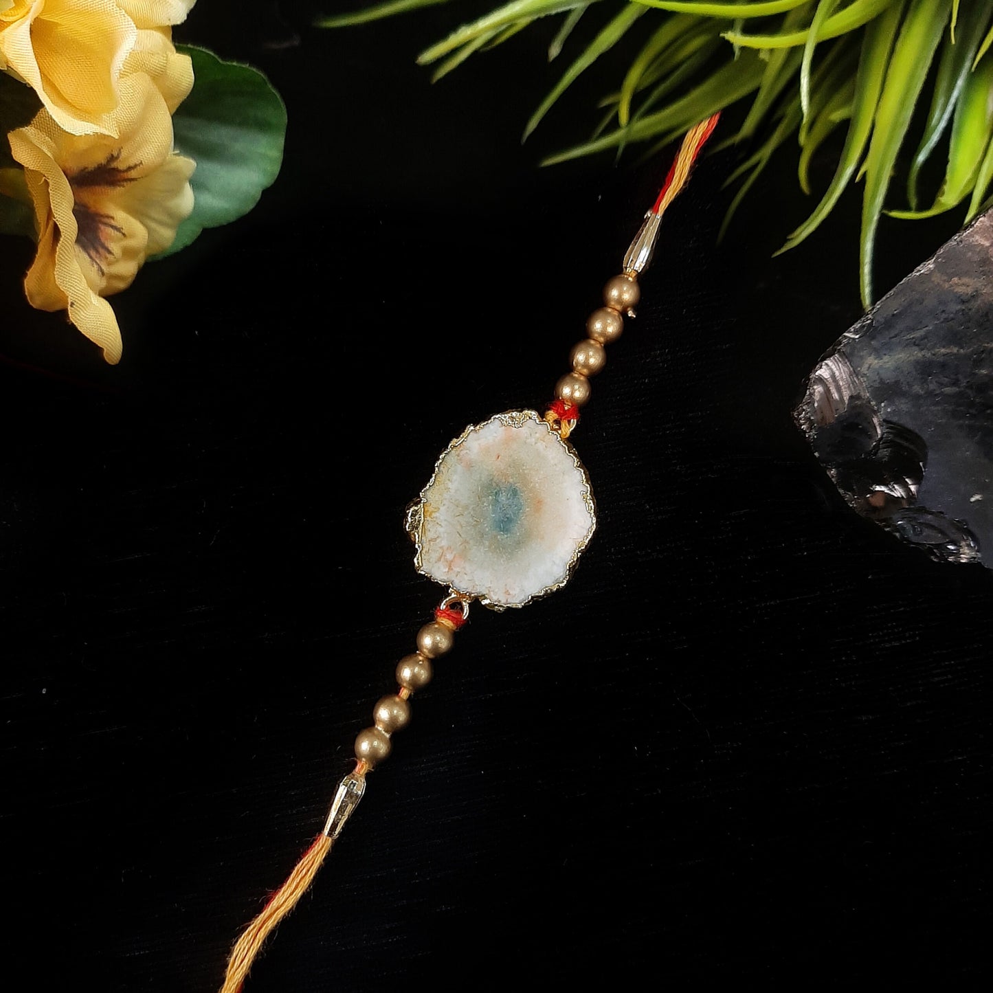 White Agate Rakhi