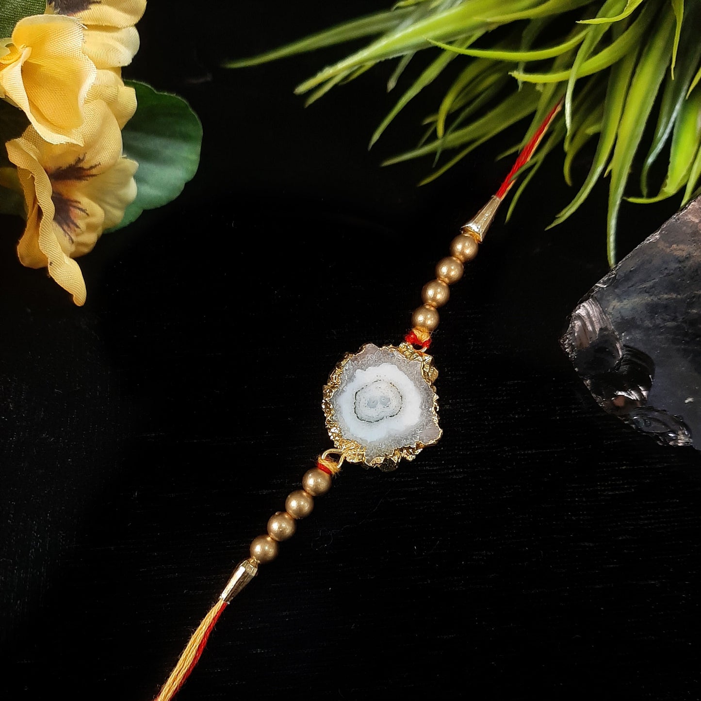 White Agate Rakhi