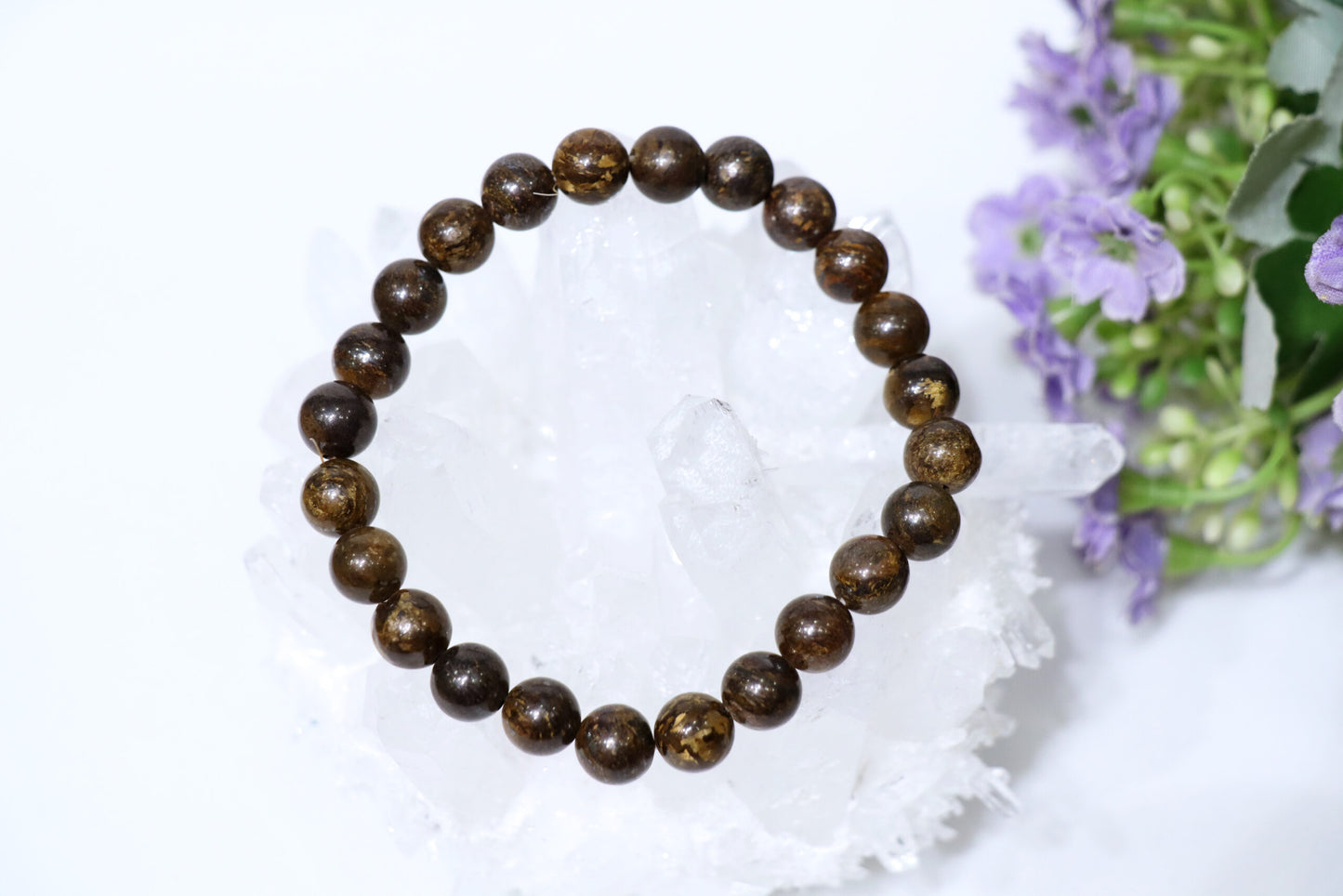 Bronzite Round Beads 8MM  Bracelets