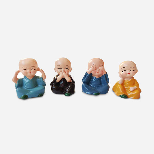 Buddha Baby Monks Statues (Set of 4)