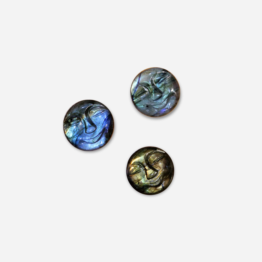 Labradorite Full Moon Face