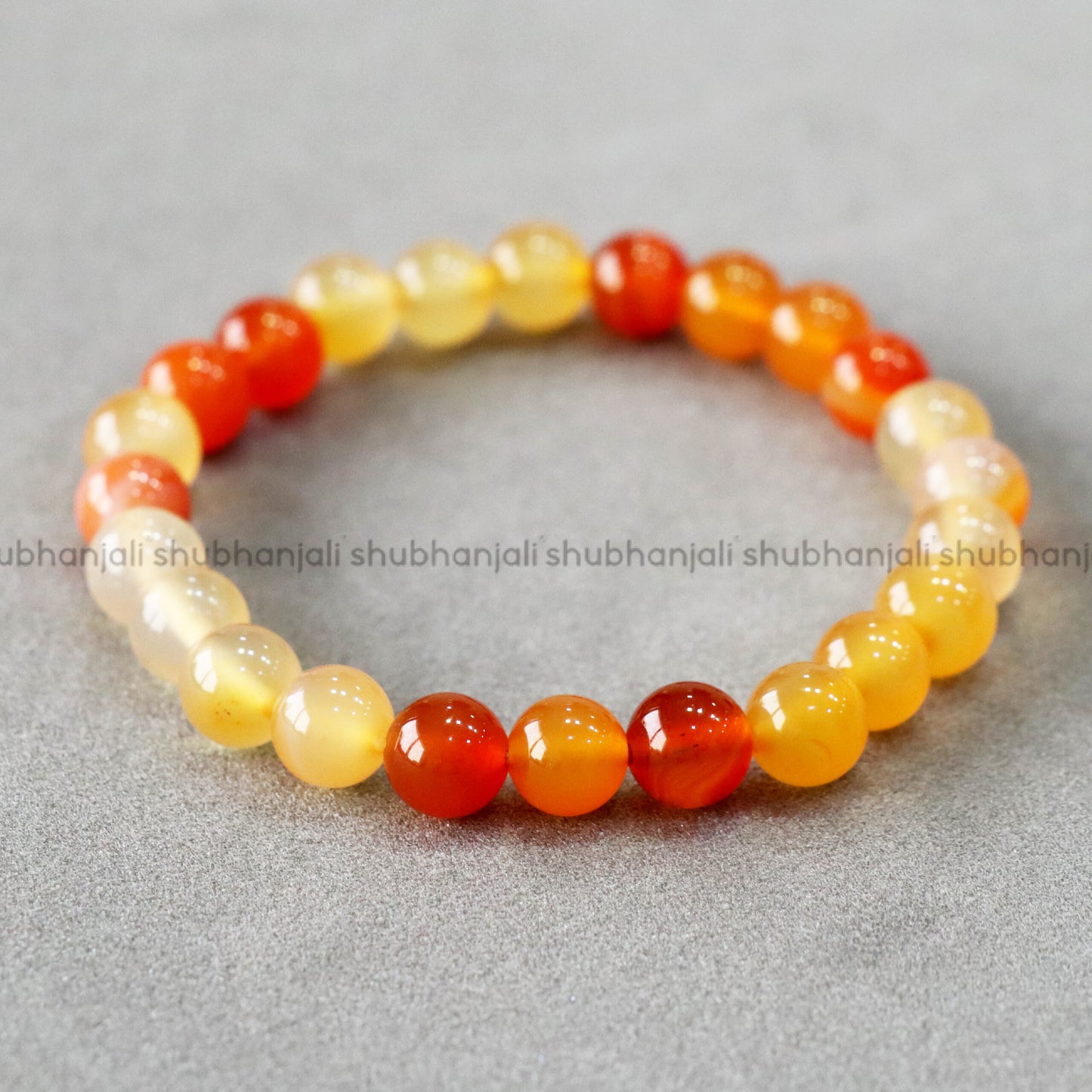 Red Carnelian Bracelet (6, 8 MM)